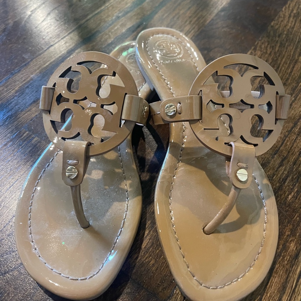 Tory Burch Beige Thong Sandals